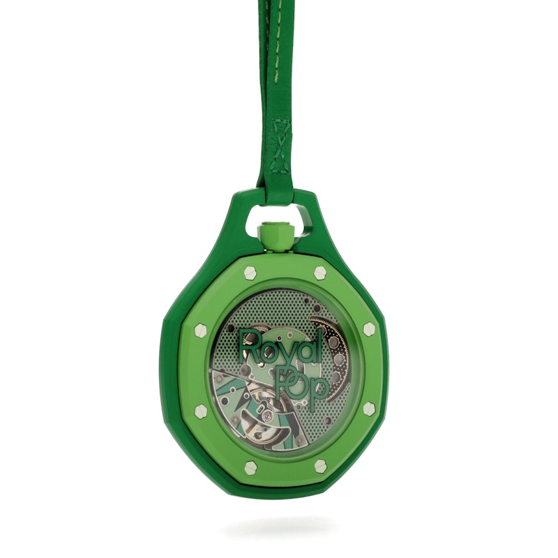 Swatch x Audemars Piguet AP Bioceramic Royal Pop Green Eight SSX03G100N, vista a 360 gradi 16 di 36