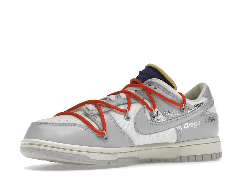 Nike Dunk Low Off White Lot 23 - Sail/Neutral Grey-Habanero Red - DM1602-126 - 16
