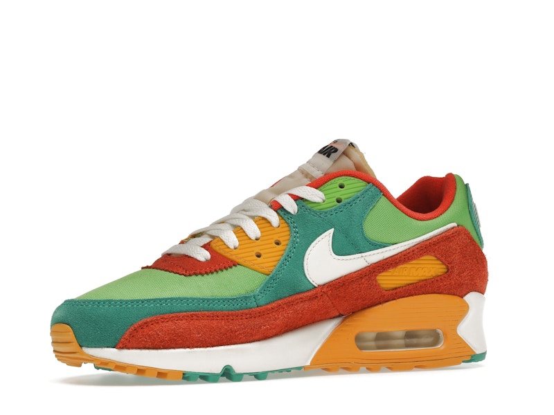 Nike Air Max 90 SE Running Club - Roma Green/Sail/Orange/Mean Green - DC9336-300 - 16