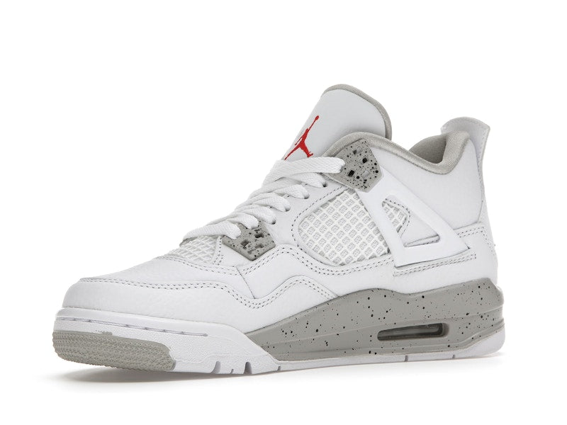 Air Jordan 4 Retro White Oreo 2021 (GS) - White/Tech Grey-Black-Fire Red - DJ4699-100 - 16