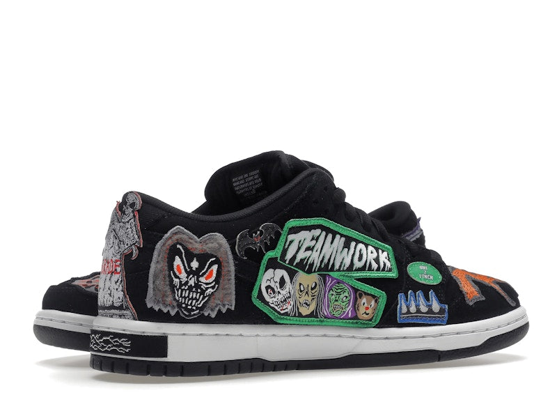 Nike Dunk Sb Low Pro Qs Neckface - Black/White-Multi Color - DQ4488-001 - 16