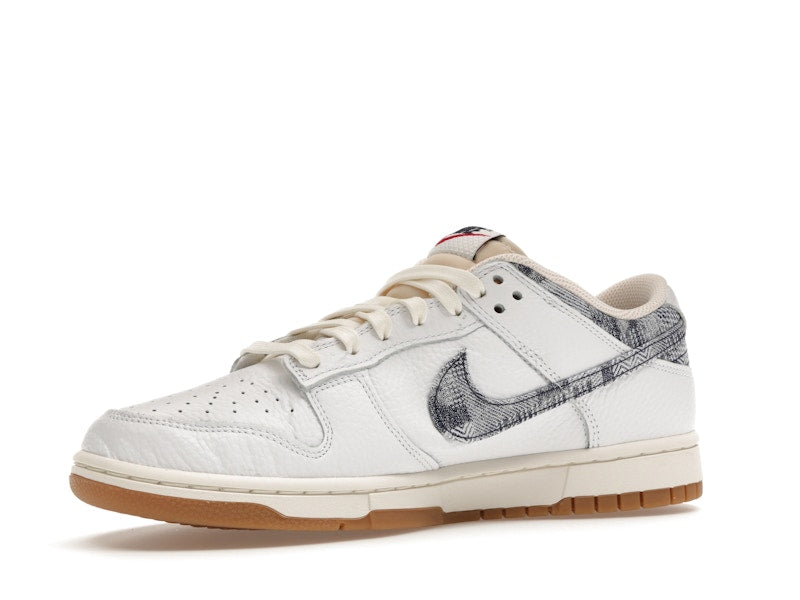 Nike Dunk Low Washed Denim White Midnight Navy - White/Midnight Navy-Gym Red-Sail - FN6881-100 - 16