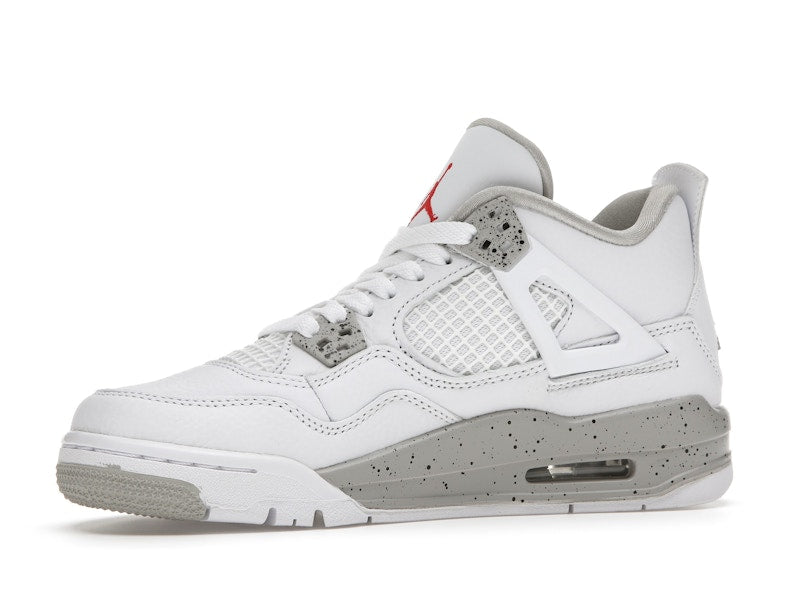 Air Jordan 4 Retro White Oreo 2021 (GS) - White/Tech Grey-Black-Fire Red - DJ4699-100 - 17