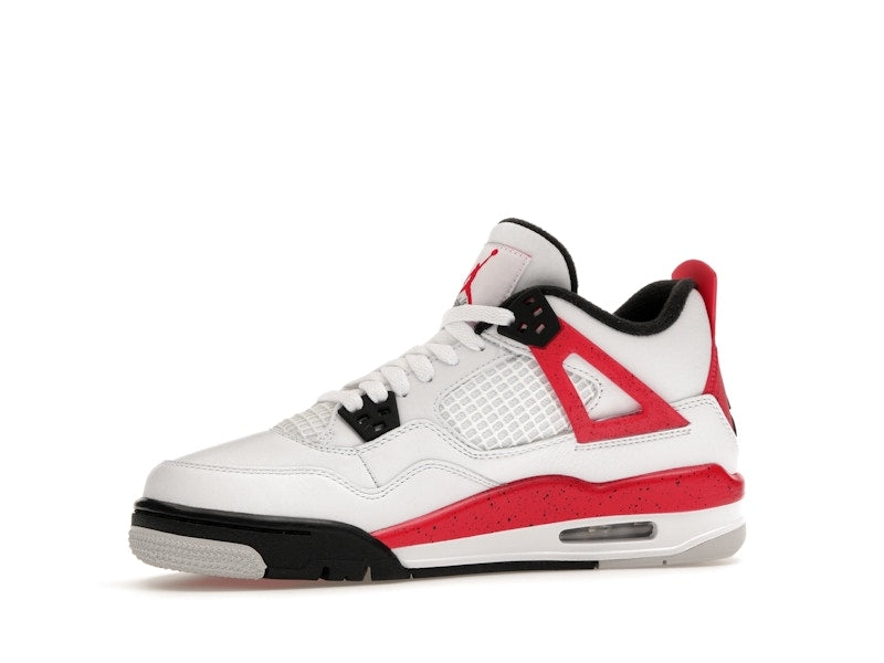 Air Jordan 4 Retro Red Cement (GS) - White/Fire Red/Black/Neutral Grey - air-jordan-4-retro-red-cement-gs - 17