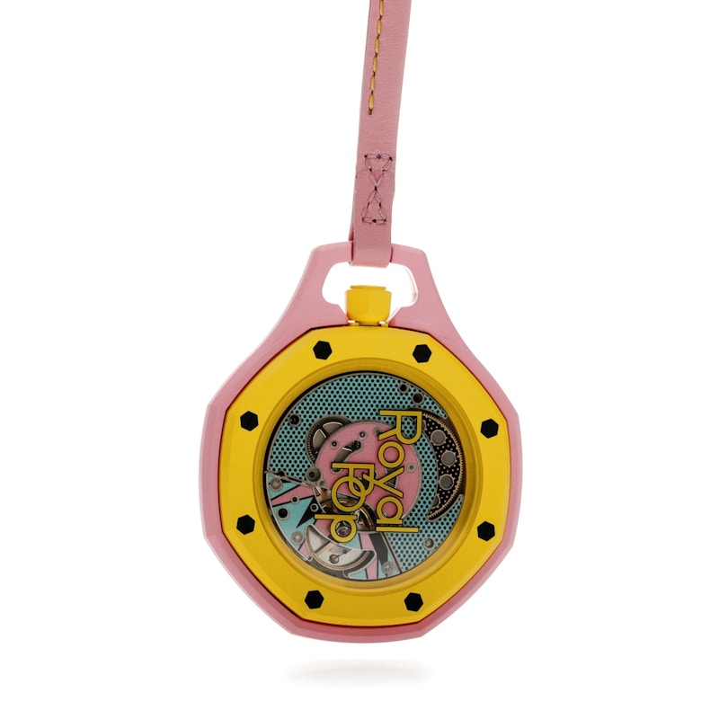 Swatch x Audemars Piguet AP Bioceramic Royal Pop Savonnette Otg Roz SSX03J100N, vista a 360 gradi 17 di 36