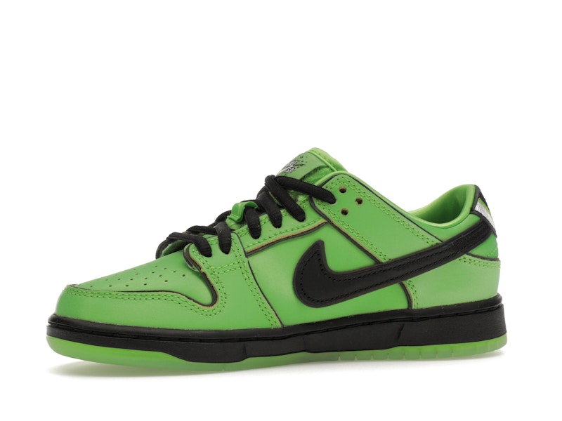 Nike Sb Dunk Low The Powerpuff Girls Buttercup (PS) - Mean Green/Black/Lotus Pink - FZ8832-300 - 17