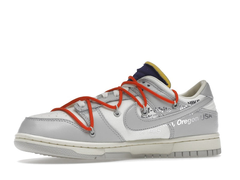 Nike Dunk Low Off White Lot 23 - Sail/Neutral Grey-Habanero Red - DM1602-126 - 17