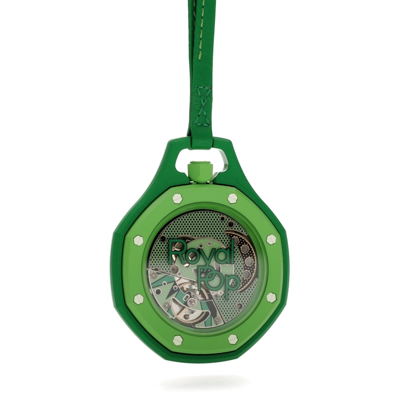 Swatch x Audemars Piguet AP Bioceramic Royal Pop Green Eight SSX03G100N, vista a 360 gradi 17 di 36