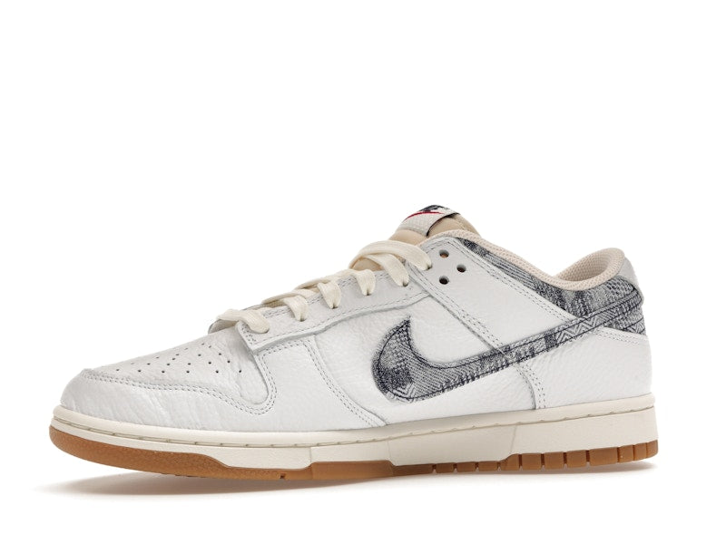 Nike Dunk Low Washed Denim White Midnight Navy - White/Midnight Navy-Gym Red-Sail - FN6881-100 - 17