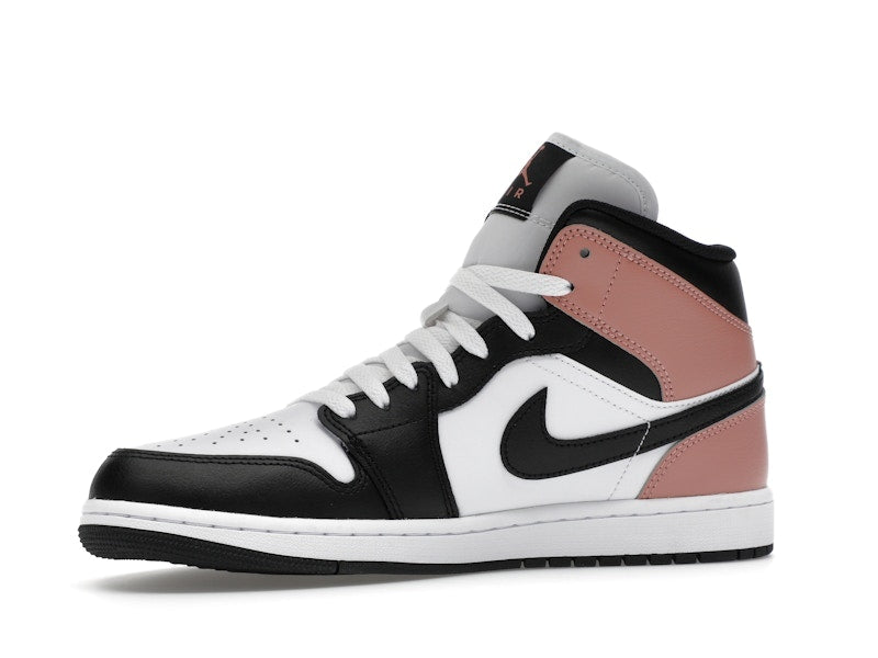 Air Jordan 1 Mid White Rust Pink Black