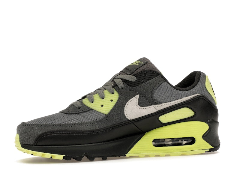 Nike Air Max 90 Smoke Grey Light Lemon Twist, vista a 360 gradi 17 di 36