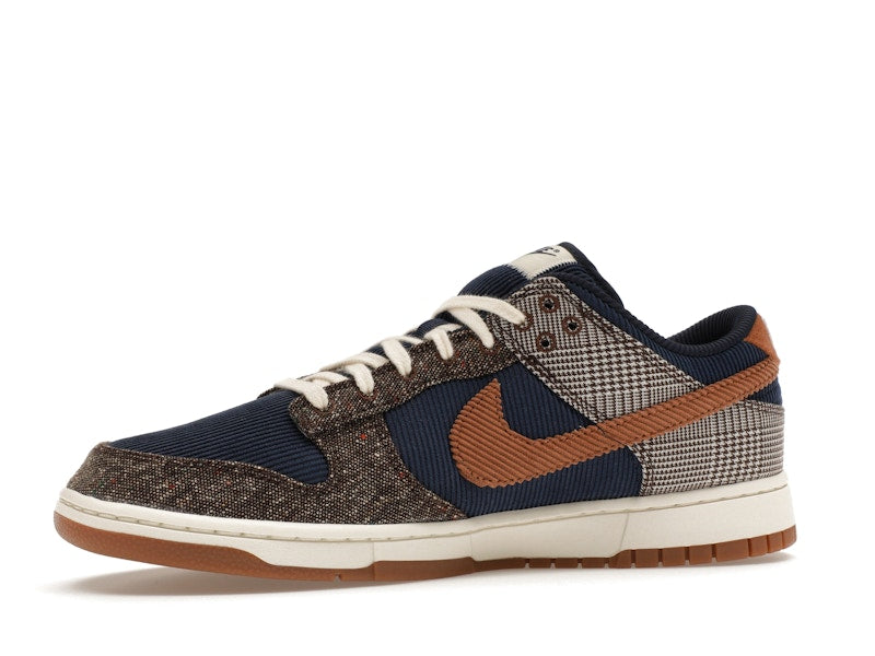 Nike Dunk Low Tweed Midnight Navy Corduroy - Midnight Navy/Ale Brown/Pale Ivory - FQ8746-410 - 17