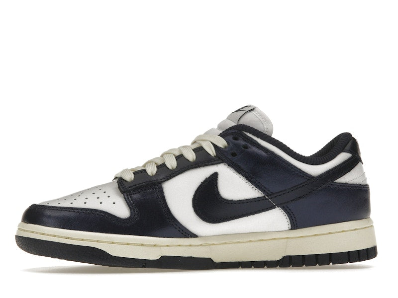 Nike Dunk Low Vintage Navy Womens - White/Midnight Navy-Coconut Milk - FN7197-100 - 18