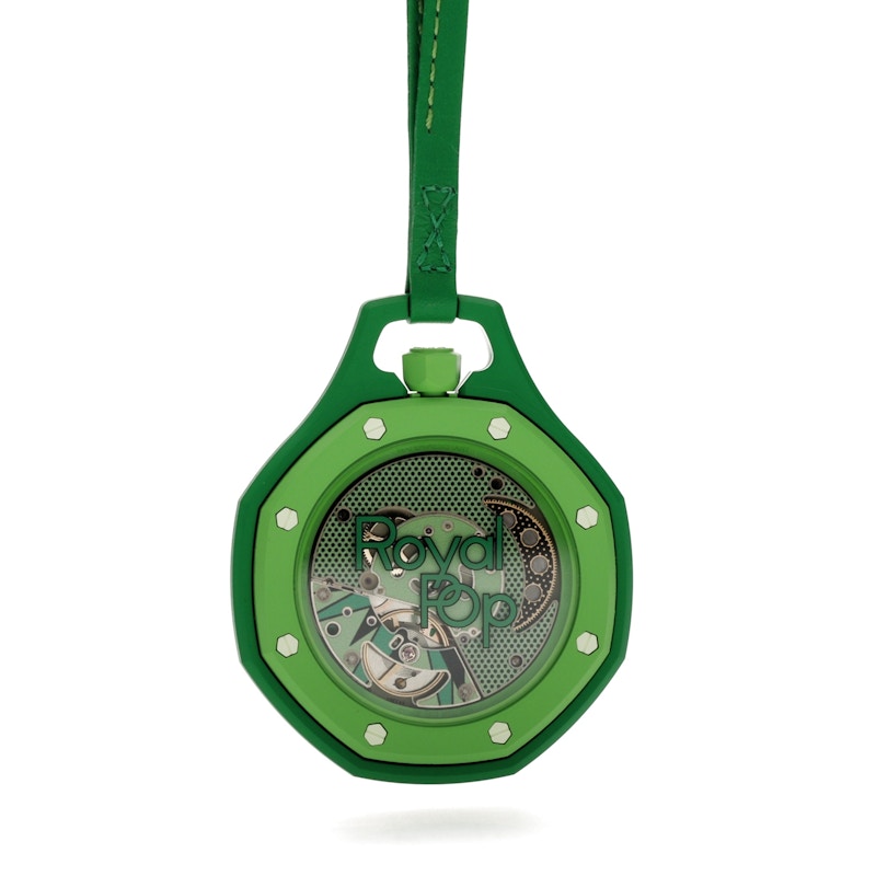 Swatch x Audemars Piguet AP Bioceramic Royal Pop Green Eight SSX03G100N, vista a 360 gradi 18 di 36