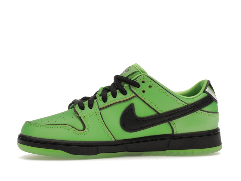 Nike Sb Dunk Low The Powerpuff Girls Buttercup (PS) - Mean Green/Black/Lotus Pink - FZ8832-300 - 18