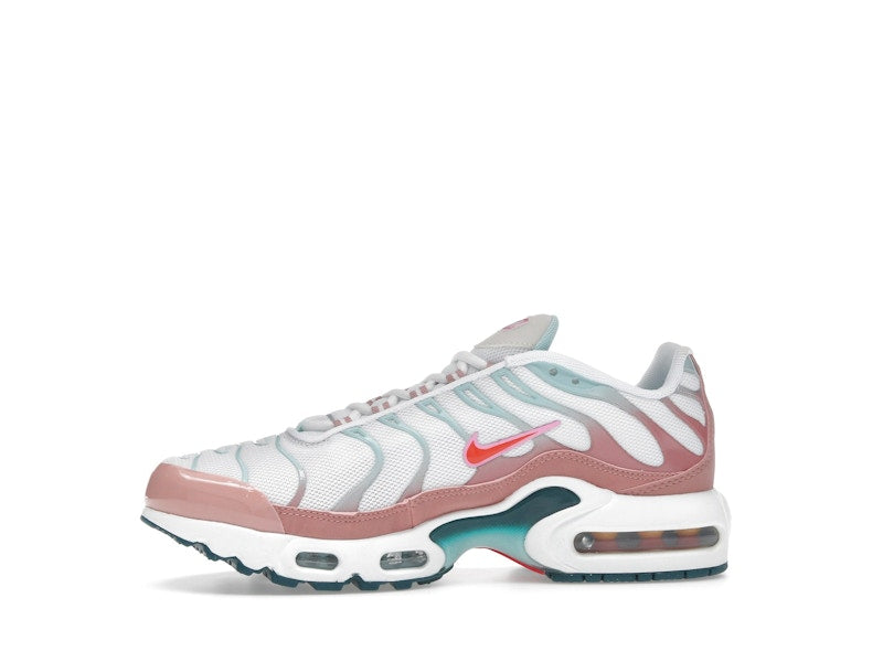 Nike Air Max Plus White Red Stardust Jade Ice Siren Red (GS), vista a 360 gradi 18 di 36