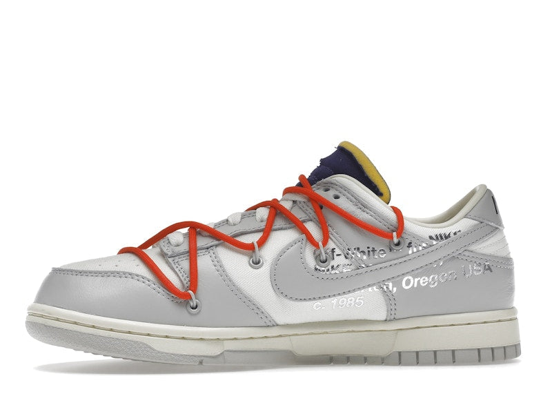 Nike Dunk Low Off White Lot 23 - Sail/Neutral Grey-Habanero Red - DM1602-126 - 18