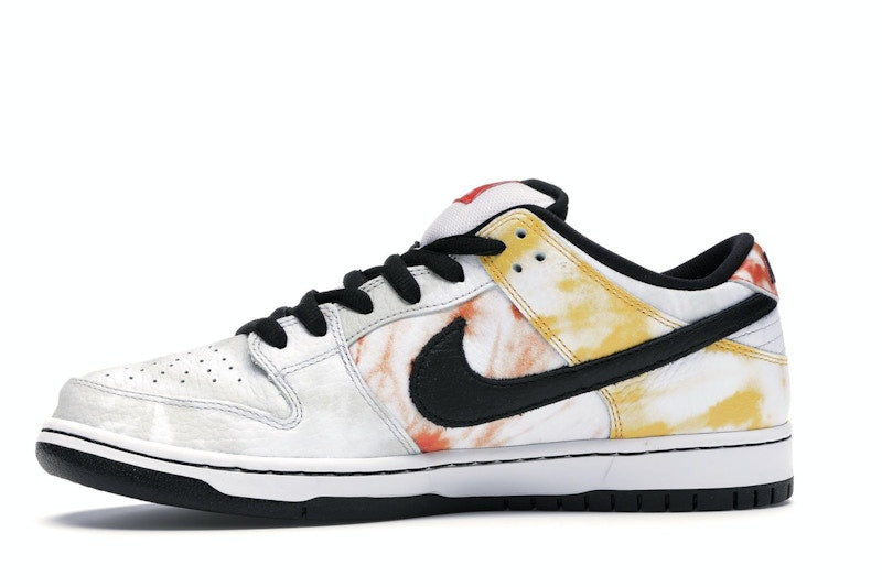 Nike SB Dunk Low Raygun Tie-Dye White - White/Black-Orange Flash - BQ6832-101 - 18