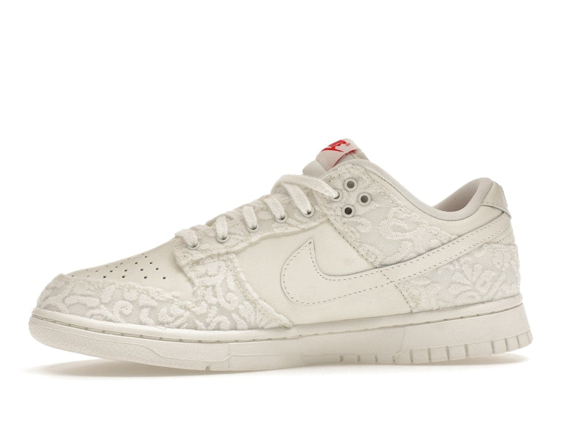 Nike Dunk Low Give Her Flowers Womens - Sail/University Red-Medium Soft Pink - FZ3775-133 - 18