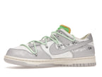 Nike Dunk Low Off White Lot 7 - Sail/Neutral Grey-Vapor Green - DM1602-108 - 18