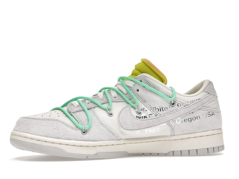 Nike Dunk Low Off White Lot 14 - Sail/Neutral Grey-Electro Green - DJ0950-106 - 18