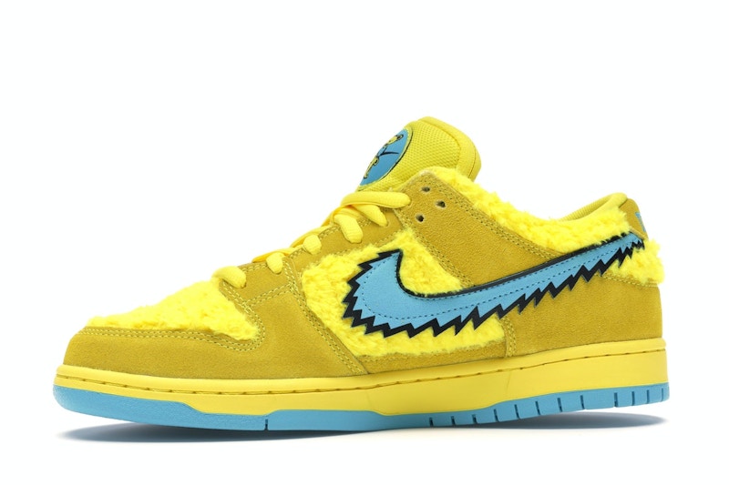 Nike Sb Dunk Low Grateful Dead Bears Yellow - Opti Yellow/Blue Fury - CJ5378-700 - 18