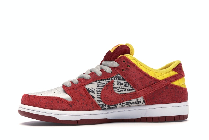 Nike Dunk Sb Low Rukus Crawfish - Action Red/Metallic Silver-Tour Yellow - nike-dunk-sb-low-rukus-crawfish - 18