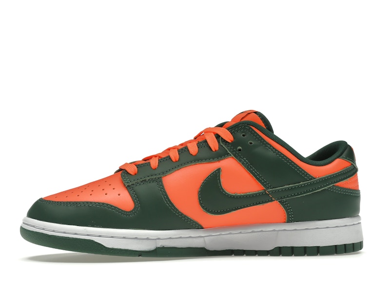 Nike Dunk Low Retro Miami Hurricanes - Team Dark Green/Team Orange-White - DD1391-300 - 18