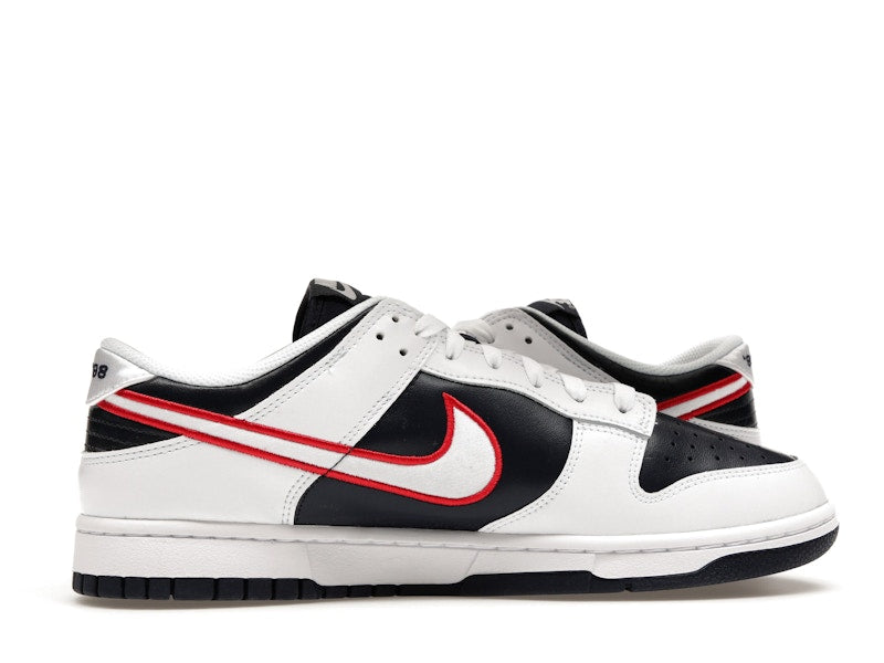 Nike Dunk Low Houston Comets Four Peat Womens - White/Obsidian/Wolf Grey/University Red - DZ2780-100 - 18