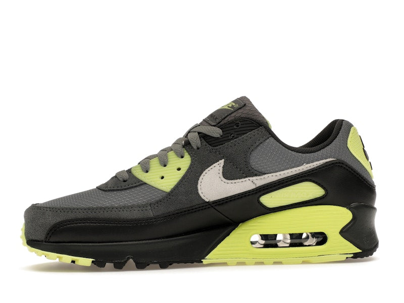 Nike Air Max 90 Smoke Grey Light Lemon Twist, vista a 360 gradi 18 di 36