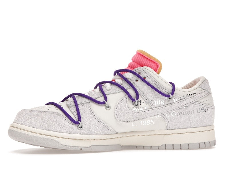 Nike Dunk Low Off White Lot 15, vista a 360 gradi 18 di 36