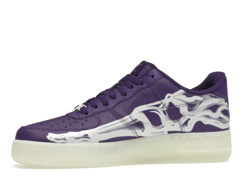 Nike Air Force 1 Low 07 Qs Purple Skeleton Halloween 2021 - Court Purple/Court Purple-White - CU8067-500 - 18