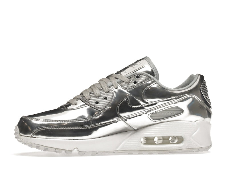 Nike Air Max 90 Metallic Silver 2020 (W) - Metallic Silver/Metallic Silver-White - CQ6639-001 - 18