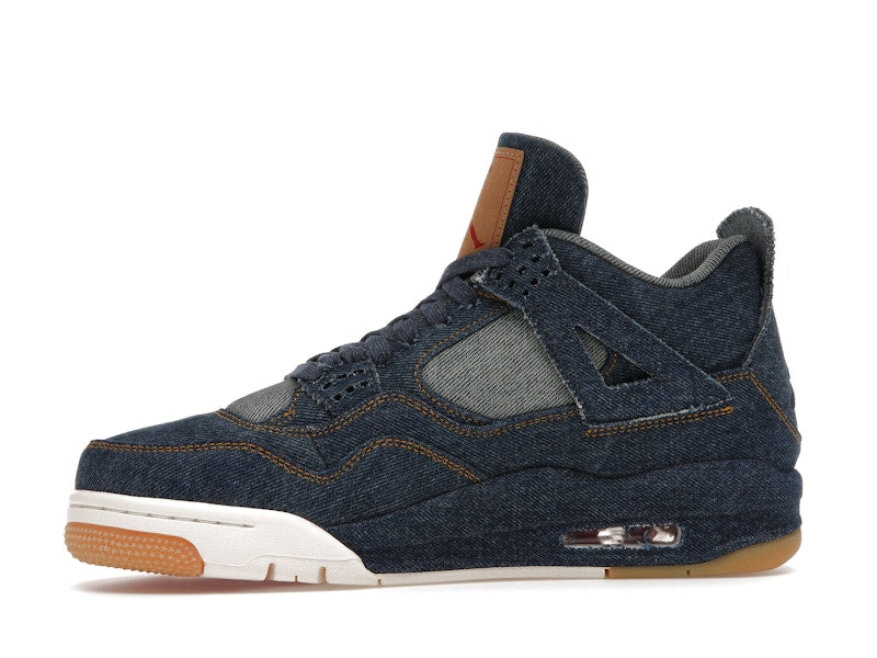 Air Jordan 4 Retro Levis Denim - Denim/Denim-Sail-Game Red - AO2571-401 - 18