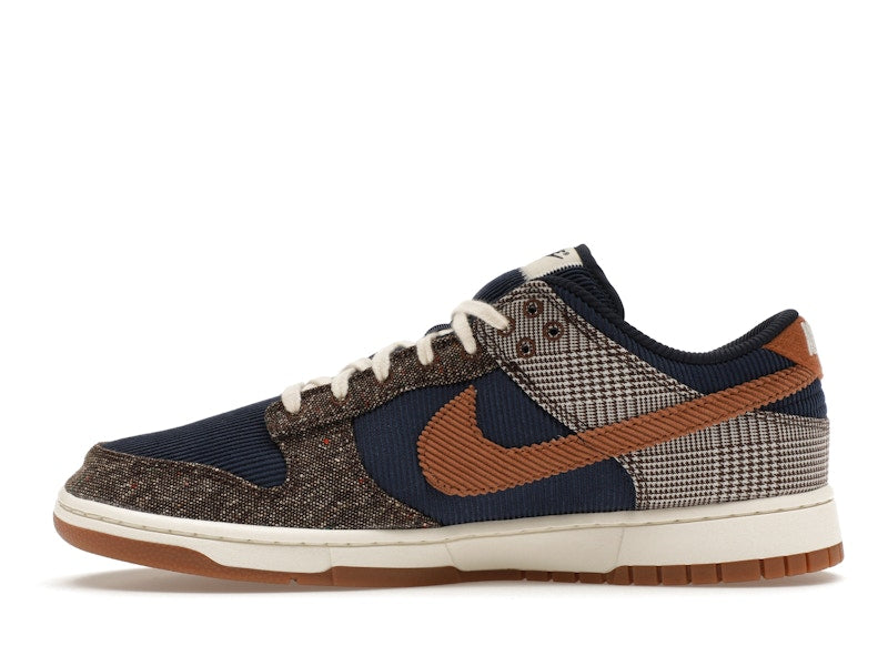 Nike Dunk Low Tweed Midnight Navy Corduroy - Midnight Navy/Ale Brown/Pale Ivory - FQ8746-410 - 19