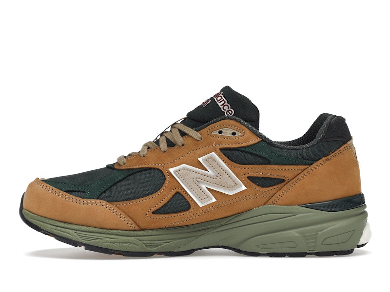 New Balance 990v3 MiUSA Tan Green, vista a 360 gradi 19 di 36