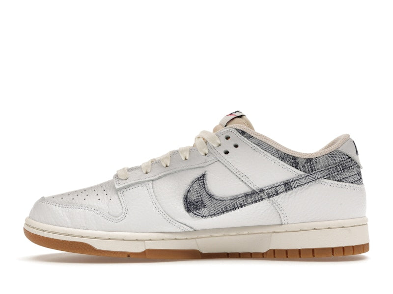 Nike Dunk Low Washed Denim White Midnight Navy - White/Midnight Navy-Gym Red-Sail - FN6881-100 - 19