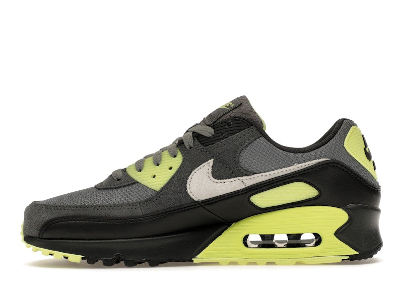 Nike Air Max 90 Smoke Grey Light Lemon Twist, vista a 360 gradi 19 di 36