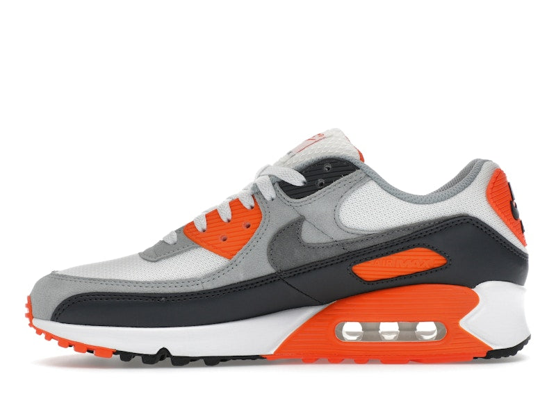 Nike Air Max 90 Summit White Safety Orange Dark Smoke Grey Smoke Grey - Summit White/Safety Orange/Dark Smoke Grey/Smoke Grey - DM0029-108 - 19