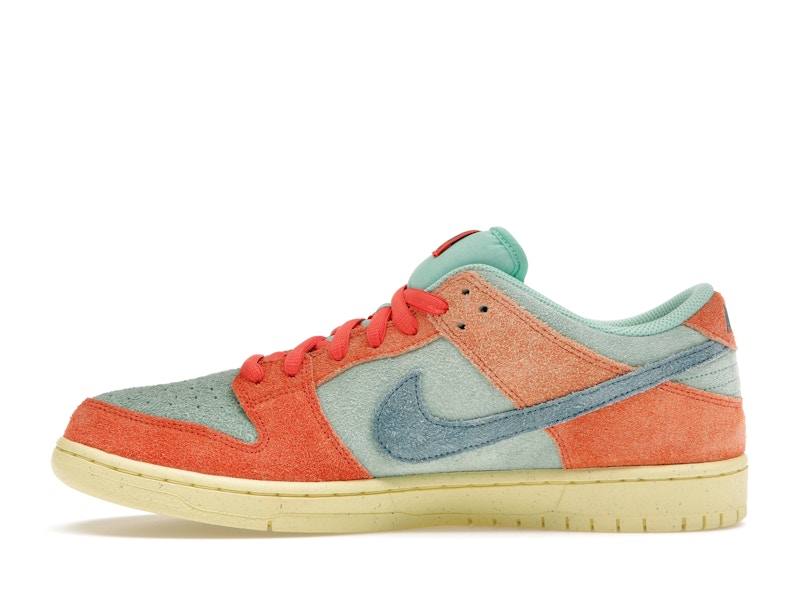 Nike Sb Dunk Low Orange Emerald Rise - Orange/Noise Aqua-Emerald Rise-Lemon Chiffon - DV5429-800 - 19