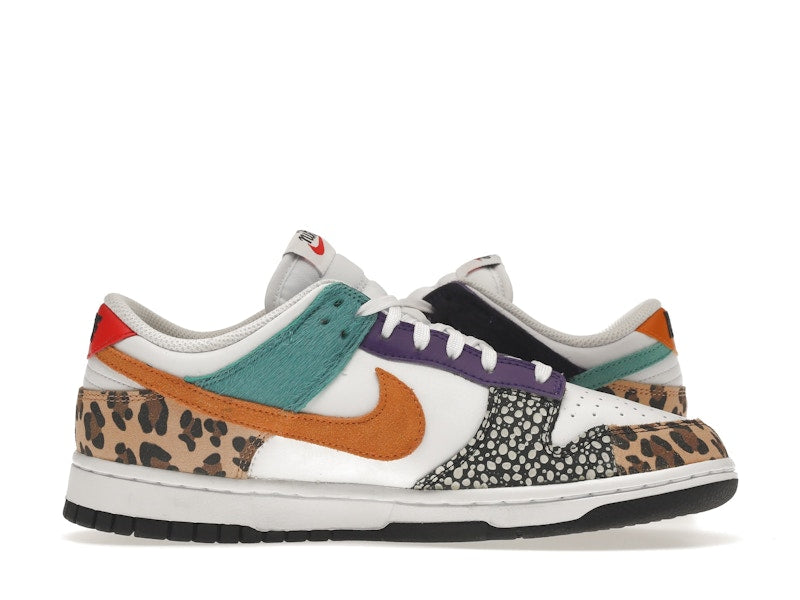 Nike Dunk Low Safari Mix (W) - White/Washed Teal/Electro Purple - DN3866-100 - 19