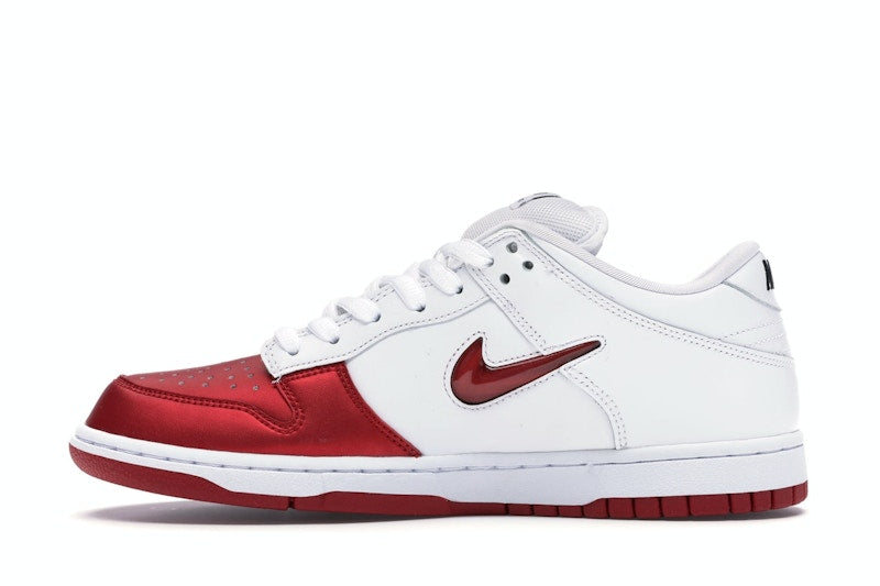 Nike Sb Dunk Low Supreme Jewel Swoosh Red - Varsity Red/Varsity Red-White-Black - CK3480-600 - 19