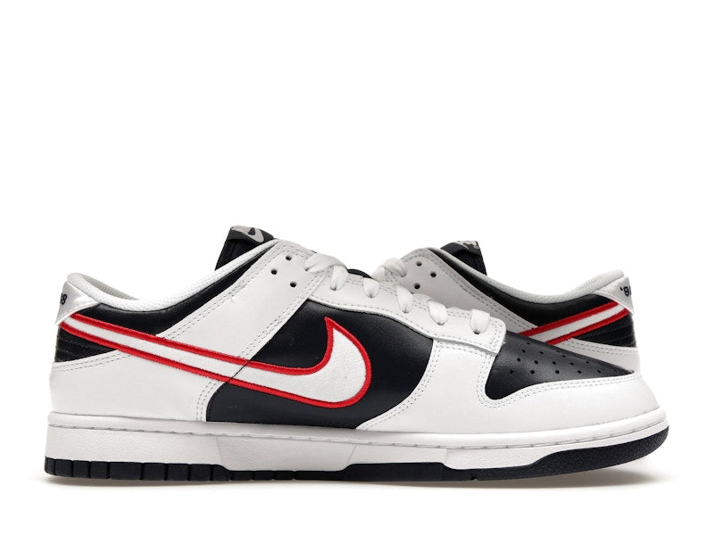 Nike Dunk Low Houston Comets Four Peat Womens - White/Obsidian/Wolf Grey/University Red - DZ2780-100 - 19