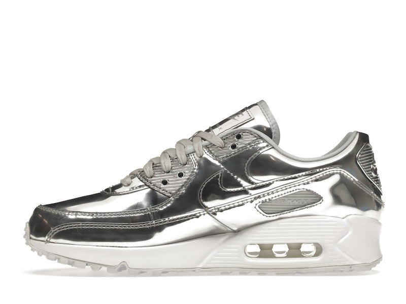 Nike Air Max 90 Metallic Silver 2020 (W) - Metallic Silver/Metallic Silver-White - CQ6639-001 - 19