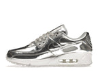 Nike Air Max 90 Metallic Silver 2020 (W) - Metallic Silver/Metallic Silver-White - CQ6639-001 - 19