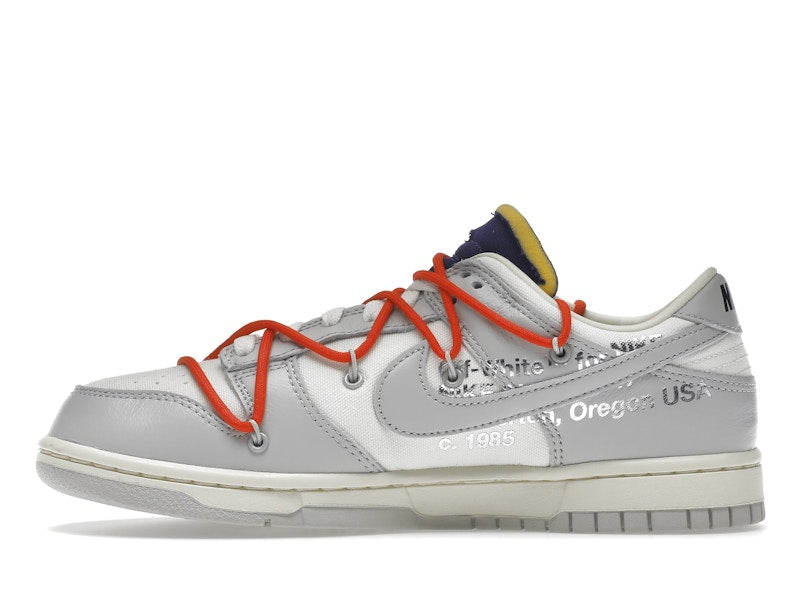 Nike Dunk Low Off White Lot 23 - Sail/Neutral Grey-Habanero Red - DM1602-126 - 19