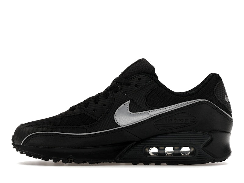 Nike Air Max 90 Premium Black Reflective - Black/Black/Anthracite/Multi-Color - HV4517-002 - 19