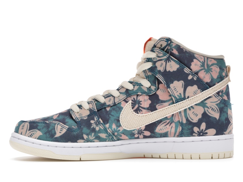 Nike SB Dunk High Hawaii - Sail/Blue-Green Aqua - CZ2232-300 - 19