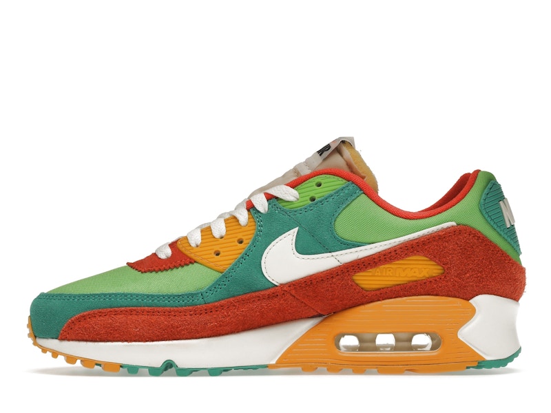 Nike Air Max 90 SE Running Club - Roma Green/Sail/Orange/Mean Green - DC9336-300 - 19
