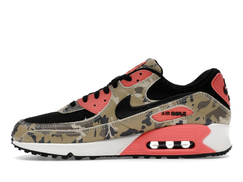 Nike Air Max 90 Premium Magic Ember Camo - Light Khaki/Black/Magic Ember/Mink Brown/Medium Ash/Parachute Beige - IF1721-200 - 19